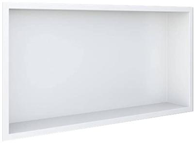 Looox BoX nis - 60x30x7cm - inbouw - met flens - wit box60flw