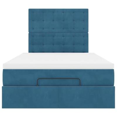 Ottoman bed met matrassen en LED's 120x200cm fluweel