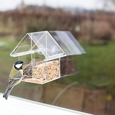 Esschert Design voederhuisje voor het raam dubbel acryl