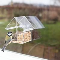 Esschert Design voederhuisje voor het raam dubbel acryl - thumbnail