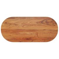 Tafelblad ovaal 110x50x2,5 cm massief acaciahout - thumbnail