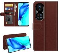 Casecentive Magnetische Leren Wallet case Huawei P50 Pro bruin - thumbnail