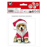 Grafix Maak je eigen kerst kaarten diamond painting, 2st. - thumbnail