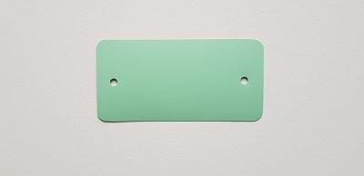 PVC labels 54x108 mm pastelgroen 2gaten