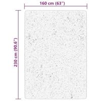 Vloerkleed laagpolig zacht en wasbaar 160x230 cm rood - thumbnail