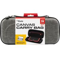 Blade Tas voor Switch 2, draagtas met handgreep, compatibel met Switch, OLED en Lite, met binnenvak, harde schaal voor Switch, Grijs, linnen - thumbnail