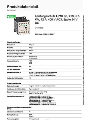 Schneider Electric LP1K1210BD3 Contactor 1 stuk(s)