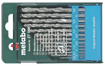 Metabo 627096000 Metaal-spiraalboorset 13-delig 1.5 mm, 2 mm, 2.5 mm, 3 mm, 3.2 mm, 3.5 mm, 4 mm, 4.5 mm, 4.8 mm, 5 mm, 5.5 mm, 6 mm, 6.5 mm 1 stuk(s)
