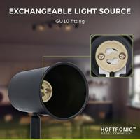 Riga - LED plafondlamp - 30 Watt 2345 lumen - 6 spots - 2700K Warm wit - Draaibaar en dimbaar - GU10 - Kantelbaar - Plafondspot - IP20 Voor binnen - Zwart - thumbnail