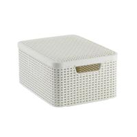 Curver Style Opbergmand met Deksel 18L Wit - thumbnail