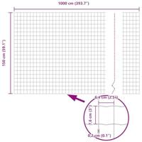 Euro Hek Zilver 1.5 x 10 m Warmverzinkt ijzer - thumbnail