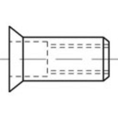 TOOLCRAFT TO-5444271 Popmoer M8 Staal 100 stuk(s)