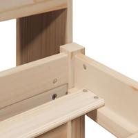 Bed met boekenkast zonder matras massief grenenhout 120x200 cm - thumbnail