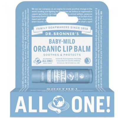 Lipbalsem Dr Bronner's Baby Mild 4 g Crème