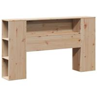 Bed met boekenkast zonder matras massief grenenhout 140x200 cm - thumbnail