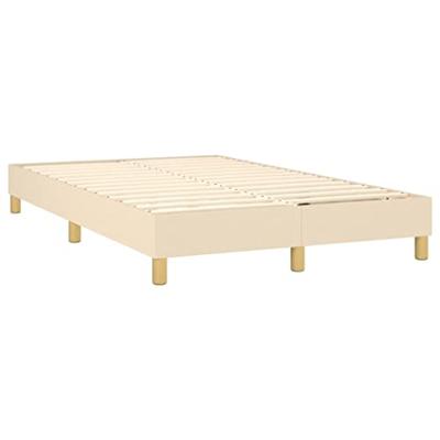 Boxspringframe stof crmekleurig 120x200 cm
