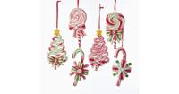Claydough candy cane, tree & lollipop orns assorted kerstbal Kurt S. Adler - Kurt s adler - thumbnail
