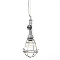 Brilliant lamp Pijp hanglamp 1-licht zink antiek - thumbnail