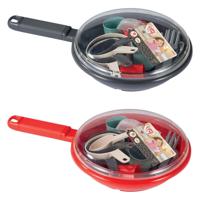 Ecoiffier 100% chef servies en bestek in pan, 19dlg. - thumbnail