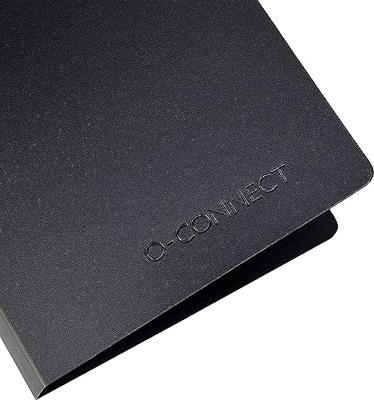 Q-CONNECT visitekaartenmap, Ft 11 x 26 cm, voor 160 kaarten, zwart