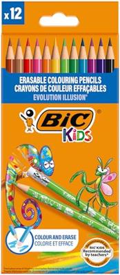 BIC kids evolution uitgumbare kleurpotloden, 12st. BIC kids evolution uitgumbare kleurpotloden, 12st.