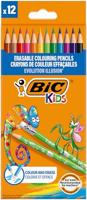 BIC kids evolution uitgumbare kleurpotloden, 12st. - thumbnail