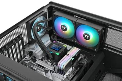 Thermaltake LA240-S ARGB Sync All-In-One Liquid Cooler System Black PC-waterkoeling Thermaltake LA240-S ARGB Sync All-In-One Liquid Cooler System Black PC-waterkoeling