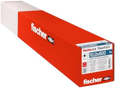 Fischer 562979 FPF II CHTF 10,0 x 600 BC 25 Houtschroef 10 mm 600 mm TX Staal Galvanisch verzinkt 25 stuk(s)