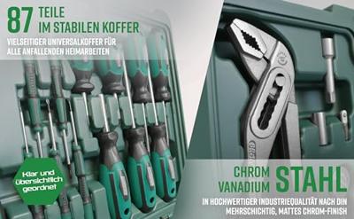 Brüder Mannesmann M29084 Gereedschapsset Doe-het-zelver Incl. koffer