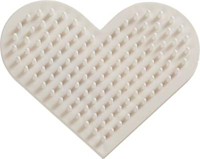 NABBI biobeads grondplaat, klein hart, afm 7x8,5 cm, medium, 1 stuk