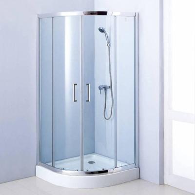 Douchecabine Sanilux Noémie kwartrond met 2 schuifdeuren 90x90cm