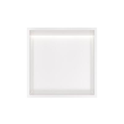 Hotbath &MORE Inbouwnis 30x30x10cm met LED IP44 Mat Wit Hotbath &MORE Inbouwnis 30x30x10cm met LED IP44 Mat Wit