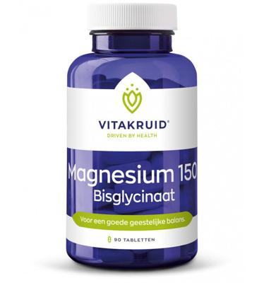 Vitakruid Magnesium 150 Bisglycinaat met 200mg L-Taurine 90 Vitakruid Magnesium 150 Bisglycinaat met 200mg L-Taurine 90
