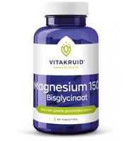 Vitakruid Magnesium 150 Bisglycinaat met 200mg L-Taurine 90 - thumbnail