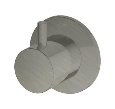 Stopkraan Hotbath Laddy Inbouw Rond Geborsteld Nikkel