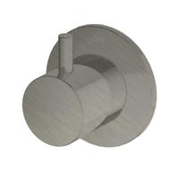 Stopkraan Hotbath Laddy Inbouw Rond Geborsteld Nikkel - thumbnail