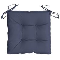 VidaXL Stoelkussens 4 st 40x40x7 cm oxford stof marineblauw - thumbnail
