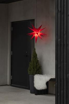 Konstsmide 5970-550 Kerstster Ster Warmwit LED Rood Energielabel: G (A - G)