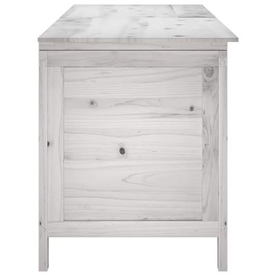 Tuinbox 150x50x56,5 cm massief vurenhout wit - thumbnail