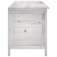 Tuinbox 150x50x56,5 cm massief vurenhout wit - thumbnail