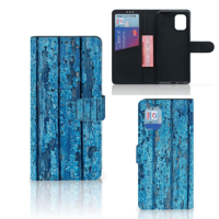 Xiaomi Mi 10 Lite Book Style Case Wood Blue - thumbnail