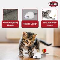 TRIXIE MUIS MET MICROCHIP PLUCHE MET KATTENMUNT ASSORTI 6 CM 12 ST - thumbnail