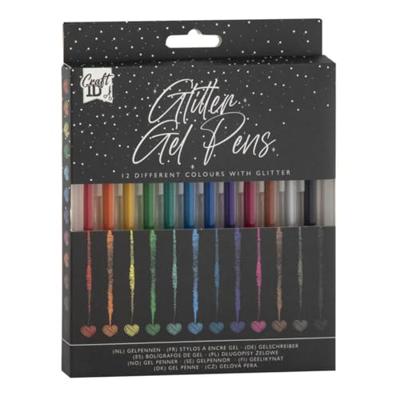Craft Sensations Gelpennen glitter, 12st.