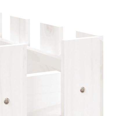 VidaXL Plantenbak verhoogd hekontwerp 100x50x70 cm grenenhout wit VidaXL Plantenbak verhoogd hekontwerp 100x50x70 cm grenenhout wit