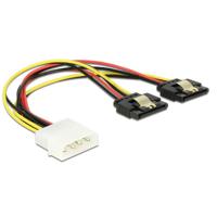 DeLOCK Power Molex 4-pin male > 2 x SATA 15-pin splitterkabel - thumbnail