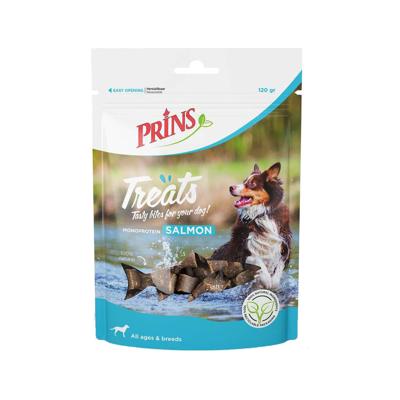 Prins Treats Salmon (zalm) hondensnack (120g) Per stuk Prins Treats Salmon (zalm) hondensnack (120g) Per stuk