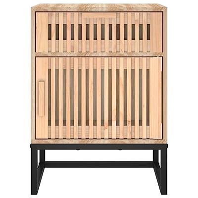 Nachtkastje 40x30x55,5 cm bewerkt hout en ijzer