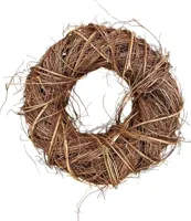 Kerstkrans 60cm bruin - thumbnail