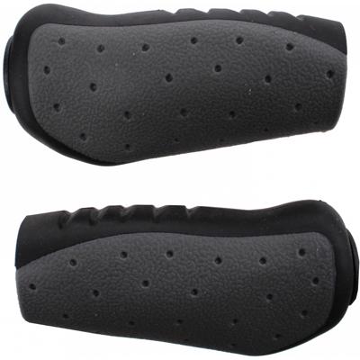 Qtcycletech Qt cycle tech handvatten 92 mm grijs-zwart blister