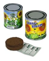 Boeketje in blik zonnebloem BIO - thumbnail